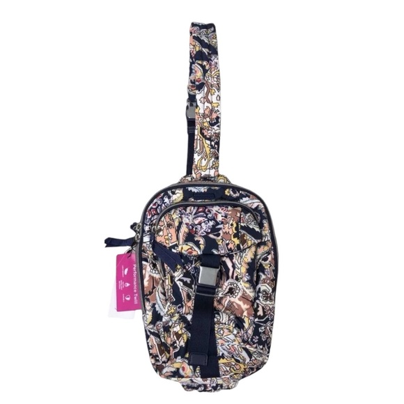 Vera Bradley Performance Twill Utility Sling Backpack in Tangier Paisley NWT - Picture 2 of 9